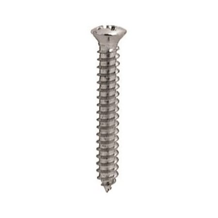 W & E SALES CO Sheet Metal Screw, #8 x 1-1/2 in, Chrome Plated Oval Head Phillips Drive WE2513